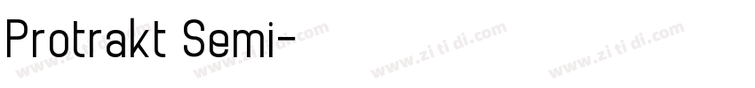 Protrakt Semi字体转换 Protrakt Semi字体转换